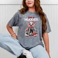 Not A Hugger Teddy Bear Antisocial Introvert Mineral Wash Tshirts Mineral Gray