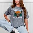 Im Not Lost Im Hunting Introvert Hunter Antisocial Mineral Wash Tshirts Mineral Gray