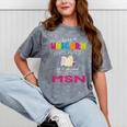 Nurse MSN Graduation Unicorn T-Shirt Nursing School Mineral Wash Tshirts Mineral Gray