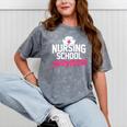 Nursing School Survivor Shirt Graduation Party Tee Mineral Wash Tshirts Mineral Gray