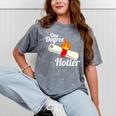 One Degree Hotter Graduation T Shirt For College Grads Mineral Wash Tshirts Mineral Gray