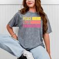 Peace Love Engineering Engineer School Graduation Retro Mineral Wash Tshirts Mineral Gray