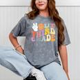 Peace Out Third 3rd Grade Graduation Graduate Class Of 2025 Mineral Wash Tshirts Mineral Gray