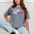 PhDiva PHD Student Graduation Degree Med Law School Mineral Wash Tshirts Mineral Gray
