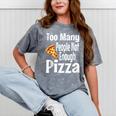 Pizza Lover Saying Introvert Anti Social Humor Foodie Mineral Wash Tshirts Mineral Gray