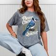 Please Chew Quieter Introvert Christmas Bird Watcher Mineral Wash Tshirts Mineral Gray