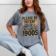 Please Be Patient I'm From The 1900s Retro Computer Raglan Baseball Tee Mineral Wash Tshirts Mineral Gray