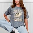 Please Be Patient With Me I'm From The 1900s Retro Humor Premium Tri-Blend Mineral Wash Tshirts Mineral Gray
