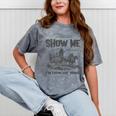 Please Show Me Patience I'm From The 1900s Vintage Horse Premium Mineral Wash Tshirts Mineral Gray