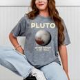 Pluto Never Forget 1930-2006 Planet Space Science Nostalgia Mineral Wash Tshirts Mineral Gray