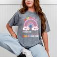 Pre k Graduation Class 2025 Graduate Pre-k Rainbow Girls Mineral Wash Tshirts Mineral Gray