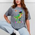 Preschool Graduation Class Of 2022 Graduate Dinosaur Kids Mineral Wash Tshirts Mineral Gray