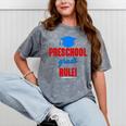 Preschooler Graduation Grad Cap Preschool Grads Rule Mineral Wash Tshirts Mineral Gray