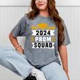 Prom Squad 2024 High School Graduation Party Premium Mineral Wash Tshirts Mineral Gray