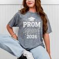 Prom Squad 2026 Graduation Friends Mineral Wash Tshirts Mineral Gray