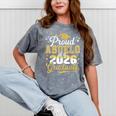 Proud Abuelo Of a Class Of 2026 Graduate Senior Graduation Mineral Wash Tshirts Mineral Gray