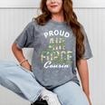 Proud Air Force Cousin Deployment Homecoming Graduation Mineral Wash Tshirts Mineral Gray