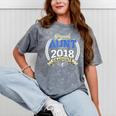 Proud Aunt Of 2018 Graduate Shirt Graduation Grad Mineral Wash Tshirts Mineral Gray
