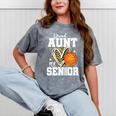 Proud Aunt Of A 2026 Senior Basketball Graduation Leopard Premium Tri-Blend Mineral Wash Tshirts Mineral Gray