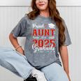 Proud Aunt Of a Class Of 2025 Graduate For Graduation Mineral Wash Tshirts Mineral Gray