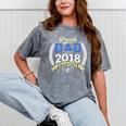 Proud Dad Of A 2018 Graduate Shirt Graduation Grad Mineral Wash Tshirts Mineral Gray