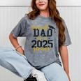 Proud Dad Of a 2025 Senior Graduation Mineral Wash Tshirts Mineral Gray