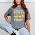 Proud Dad Of a Class Of 2023 Graduate Senior Graduation Mineral Wash Tshirts Mineral Gray