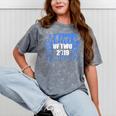 Proud Dad Of Two 2019 Graduates Twin Papa Graduation Mineral Wash Tshirts Mineral Gray