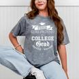 Proud Girlfriend Of College Grad 2019 Family Graduation Tee Mineral Wash Tshirts Mineral Gray