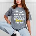 Proud Grandma Of a Soccer Senior 2026 Graduation Gifts Mineral Wash Tshirts Mineral Gray