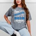 Proud Grandpa Of 2018 Senior T-Shirt Student Graduation Mineral Wash Tshirts Mineral Gray