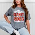 Proud Granny Of A Class Of 2026 Graduate Senior Graduation Mineral Wash Tshirts Mineral Gray