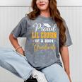 Proud Lil Cousin Of A Class 2024 Graduate Senior Graduation Mineral Wash Tshirts Mineral Gray