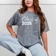 Proud Memaw Of A Class Of 2026 Graduate Senior 26 Graduation Mineral Wash Tshirts Mineral Gray