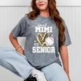 Proud Mimi Of A 2026 Senior Baseball Graduation Leopard Mineral Wash Tshirts Mineral Gray