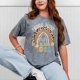 Proud Mimi Of a Class Of 2022 Graduate Graduation Rainbow Mineral Wash Tshirts Mineral Gray