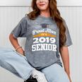 Proud Mom Of A 2019 Senior Graduation Class Outfit T-Shirt Mineral Wash Tshirts Mineral Gray