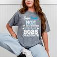 Proud MOM Of A 8th Grade Graduate 2025 Elementary Graduation Mineral Wash Tshirts Mineral Gray