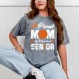 Proud Mom Of a Basketball Senior Class Of 2026 Graduation Mineral Wash Tshirts Mineral Gray