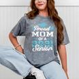 Proud Mom Of a Class Of 2021 Senior Graduate Graduation Mineral Wash Tshirts Mineral Gray