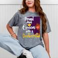 Proud Queen PhD Graduate PhD Graduation Doctorate Mineral Wash Tshirts Mineral Gray