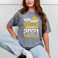 Proud Sister Of a Class Of 2021 Graduate Senior Graduation Mineral Wash Tshirts Mineral Gray