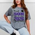 Proud Son Of a Class Of 2026 Graduate For Graduation Mineral Wash Tshirts Mineral Gray