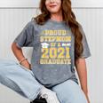 Proud Stepmom Of a 2021 Graduate School Graduation Party Mineral Wash Tshirts Mineral Gray