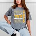 Proud Twin Of a 2025 Graduate Grad Prom Graduation Squad 25 Mineral Wash Tshirts Mineral Gray