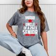 Proud Uncle Of A 2023 Senior Class Of 2023 Graduation Mineral Wash Tshirts Mineral Gray