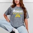 Psychology Degree Graduation Senior Celebration Grad Party Mineral Wash Tshirts Mineral Gray