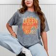 Queen Associate Degree Afrocentric Graduation T Shirt Mineral Wash Tshirts Mineral Gray