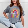 Rainbow Last Day Of 2nd Grade Teacher Student Graduation For Men Women Kids Mineral Wash Tshirts Mineral Gray