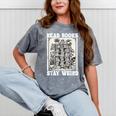 Read Books Stay Weird Introvert Book Lover Book Mineral Wash Tshirts Mineral Gray